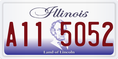 IL license plate A115052