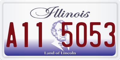IL license plate A115053