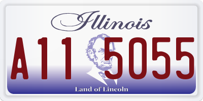 IL license plate A115055