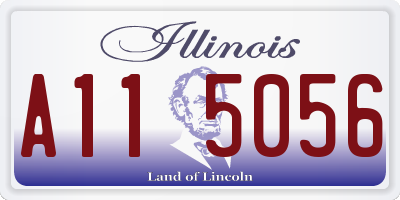 IL license plate A115056
