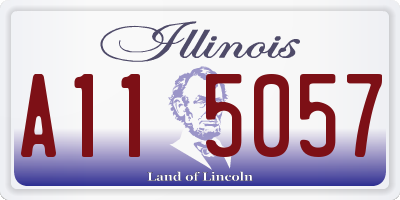 IL license plate A115057