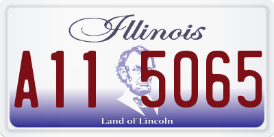 IL license plate A115065