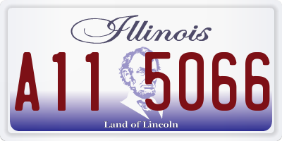 IL license plate A115066