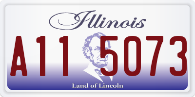 IL license plate A115073