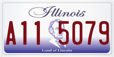 IL license plate A115079