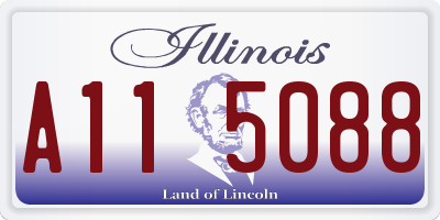 IL license plate A115088