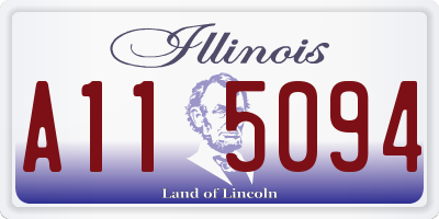 IL license plate A115094