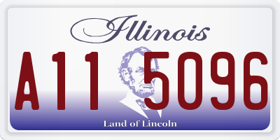 IL license plate A115096