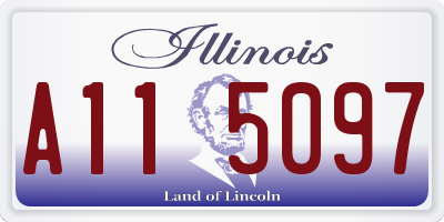IL license plate A115097