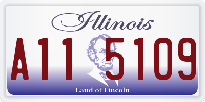 IL license plate A115109