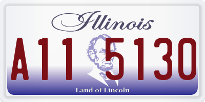 IL license plate A115130