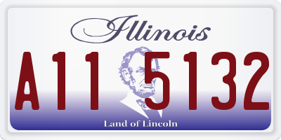 IL license plate A115132