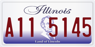 IL license plate A115145