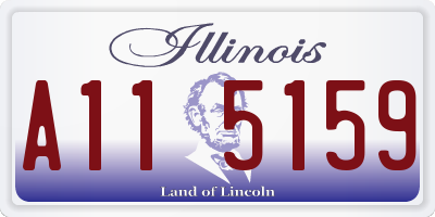 IL license plate A115159