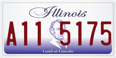 IL license plate A115175