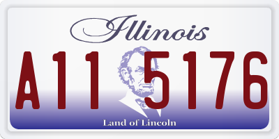 IL license plate A115176