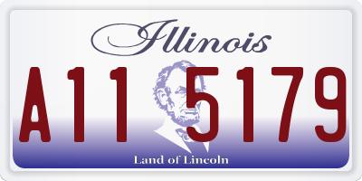 IL license plate A115179