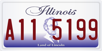 IL license plate A115199