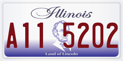 IL license plate A115202