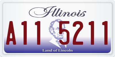 IL license plate A115211