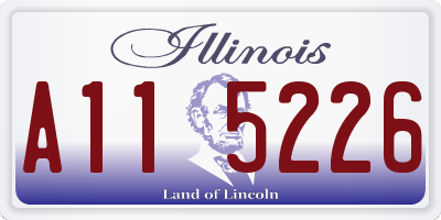 IL license plate A115226
