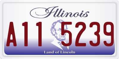 IL license plate A115239