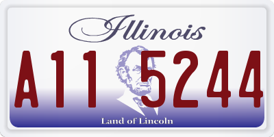 IL license plate A115244