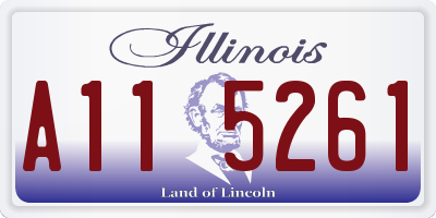 IL license plate A115261