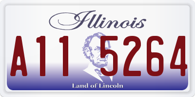 IL license plate A115264