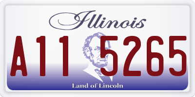 IL license plate A115265