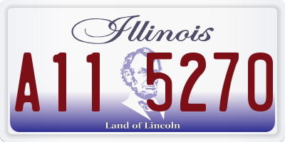 IL license plate A115270