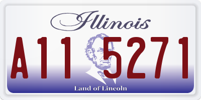 IL license plate A115271