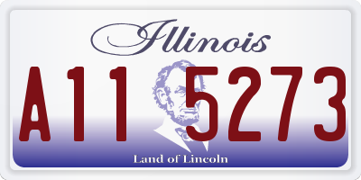 IL license plate A115273