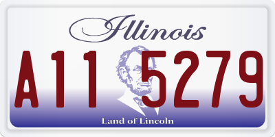 IL license plate A115279