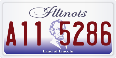 IL license plate A115286