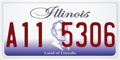IL license plate A115306