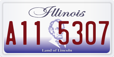 IL license plate A115307