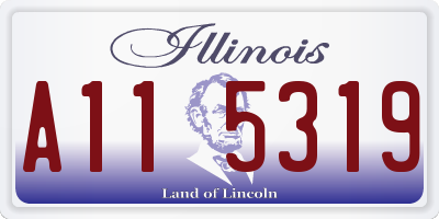 IL license plate A115319