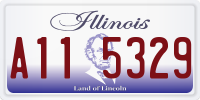 IL license plate A115329