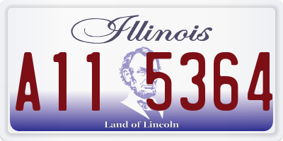 IL license plate A115364
