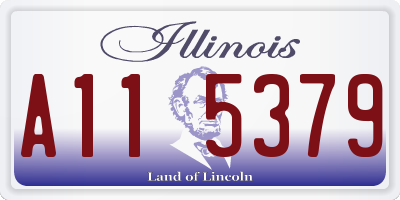 IL license plate A115379