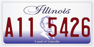 IL license plate A115426