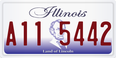 IL license plate A115442