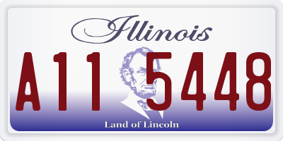 IL license plate A115448