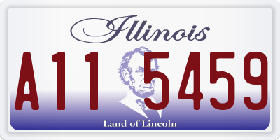 IL license plate A115459