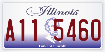 IL license plate A115460