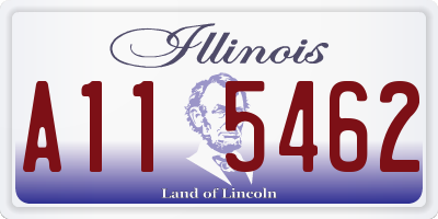 IL license plate A115462