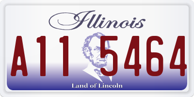 IL license plate A115464