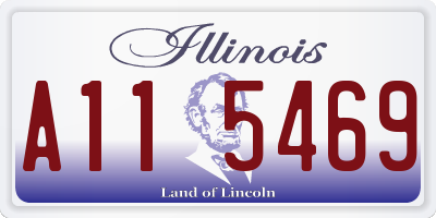 IL license plate A115469