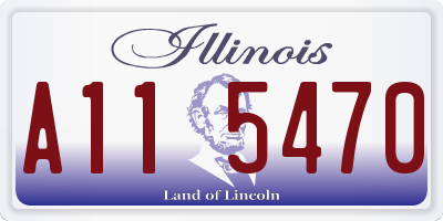 IL license plate A115470